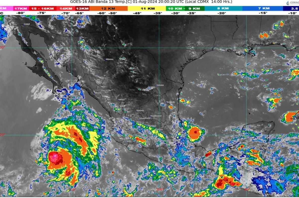 Tormenta Tropical Carlotta dejará lluvias y vientos fuertes en estos estados