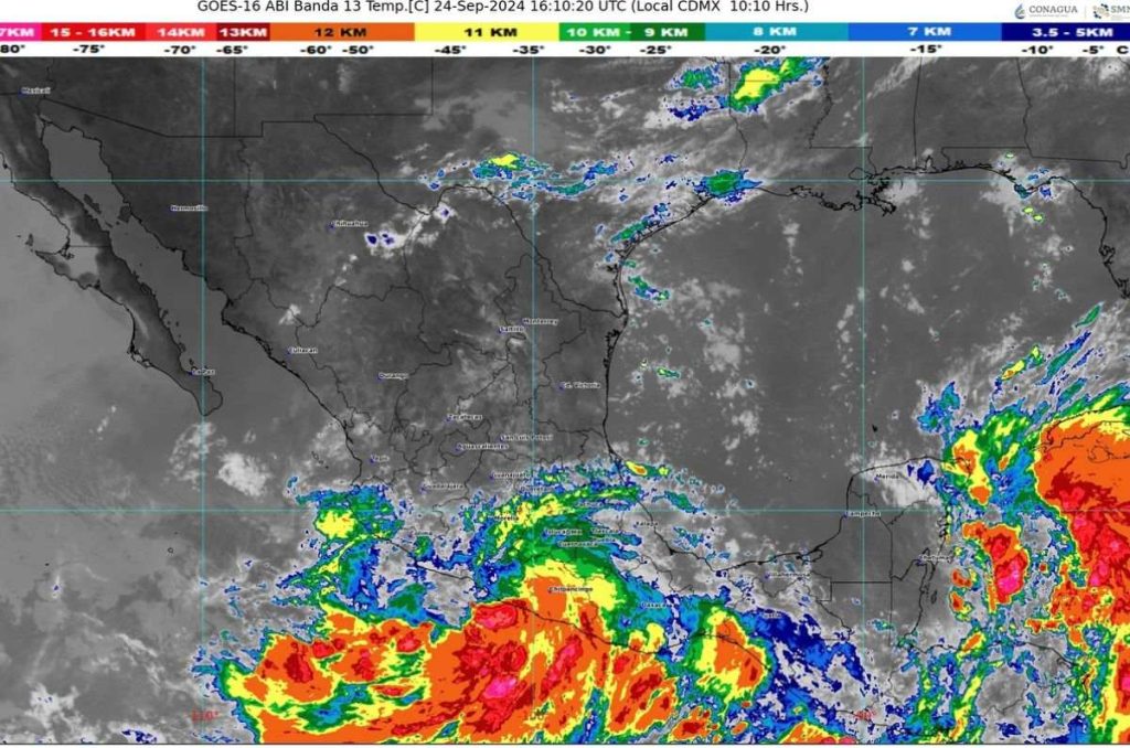 El ciclón John se degradó este martes a tormenta tropical tras tocar tierra el lunes como huracán categoría 3 en Guerrero, avisó el SMN.