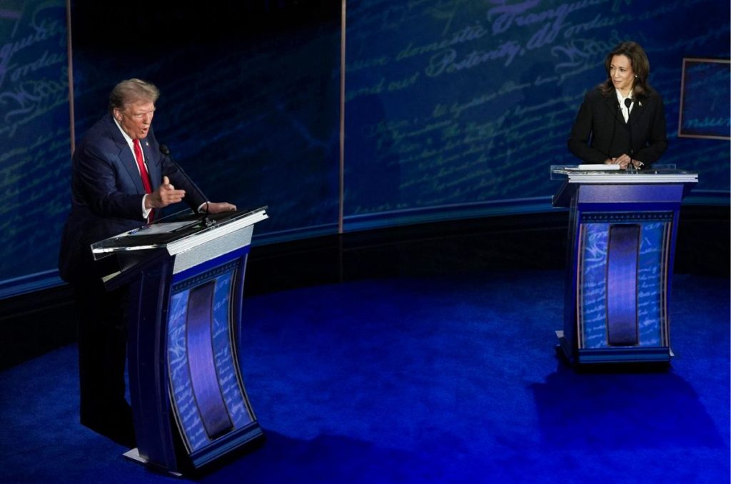 El debate, organizado por la cadena de televisión ABC News en Filadelfia, podría ser el único cara a cara entre Donald Trump y Kamala Harris.