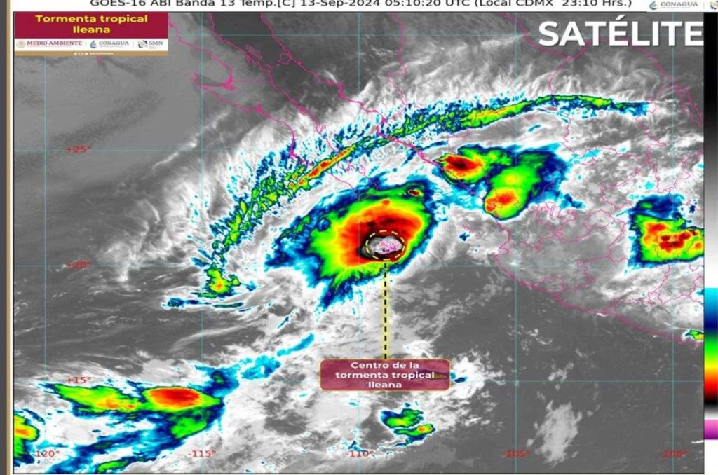 La Tormenta Tropical Ileana, la novena de la temporada en el Pacífico, impactará a México dos veces; conoce cual será su trayectoria.