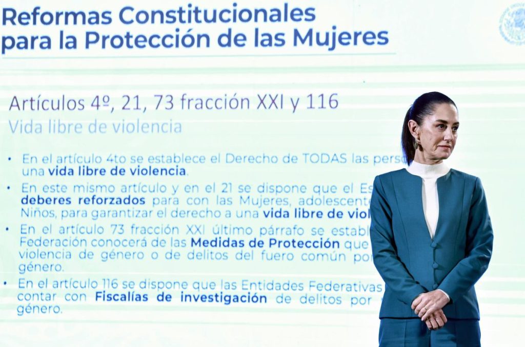 La presidenta de México, Claudia Sheinbaum, presentó sus primeras reformas, iniciativas para las mujeres que garantizarán la “igualdad sustantiva” en la Constitución.