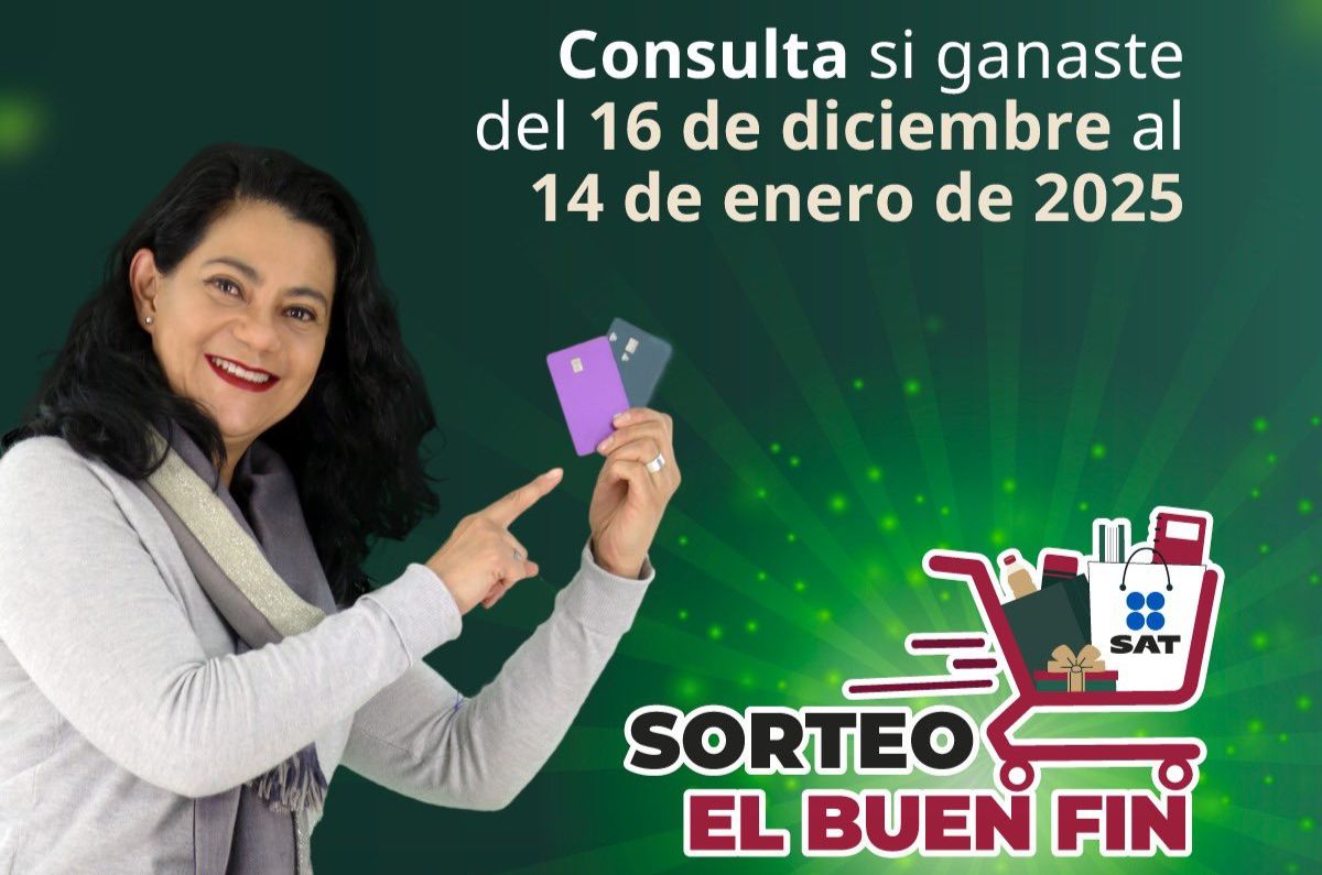 ¿Compraste con tarjeta en el Buen Fin? Aquí puedes consultar si fuiste ganador del Sorteo del SAT