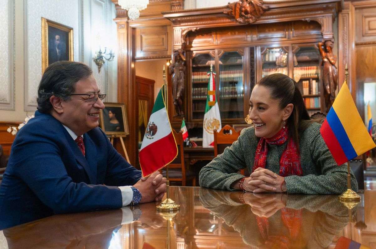 Claudia Sheinbaum recibe a Gustavo Petro en Palacio Nacional: esto conversaron