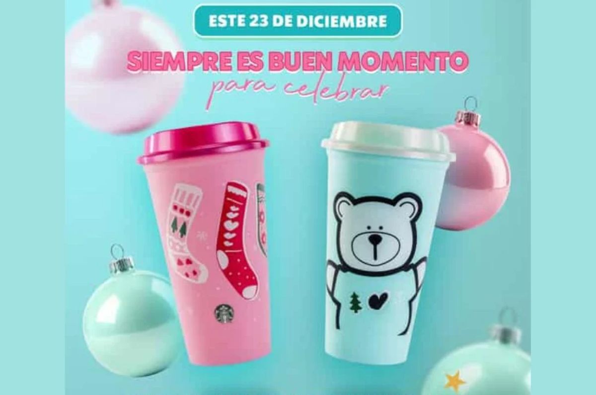 Starbucks lanza vasos navideños reusables con temática navideña: precios y cuándo salen