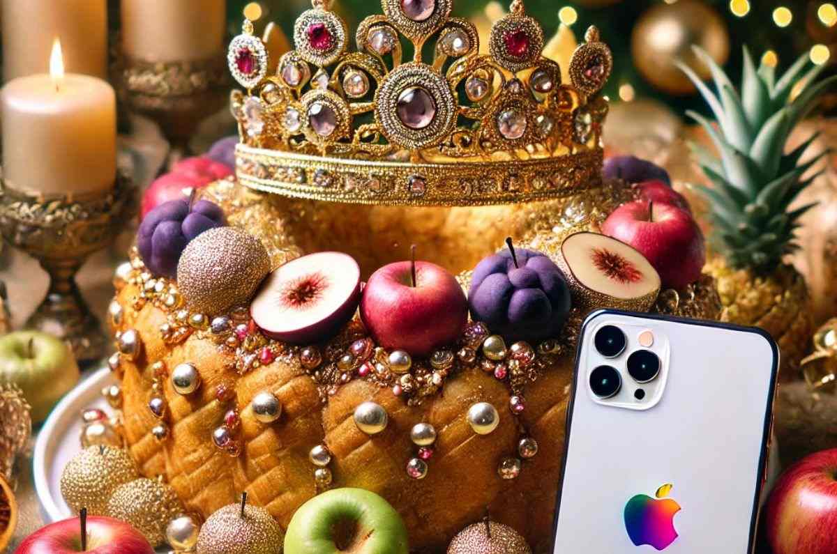 Panadería en Edomex crea Rosca de Reyes con muñecos de oro de 14 K e iPhone 16 incluido