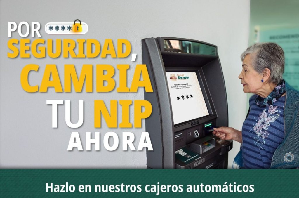 Tarjeta Bienestar cambio de NIP