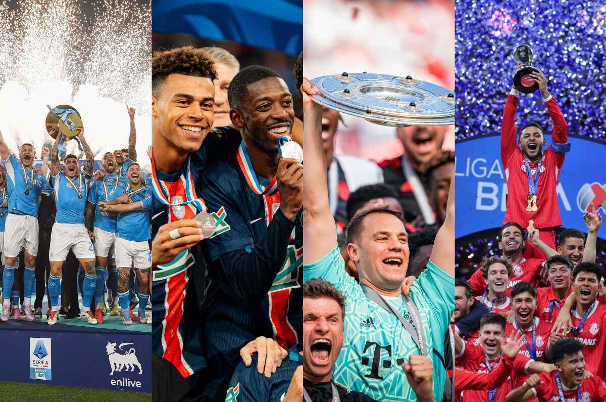 ¡Los reyes del futbol! Estos fueron los campeones de la temporada en las distintas ligas del mundo