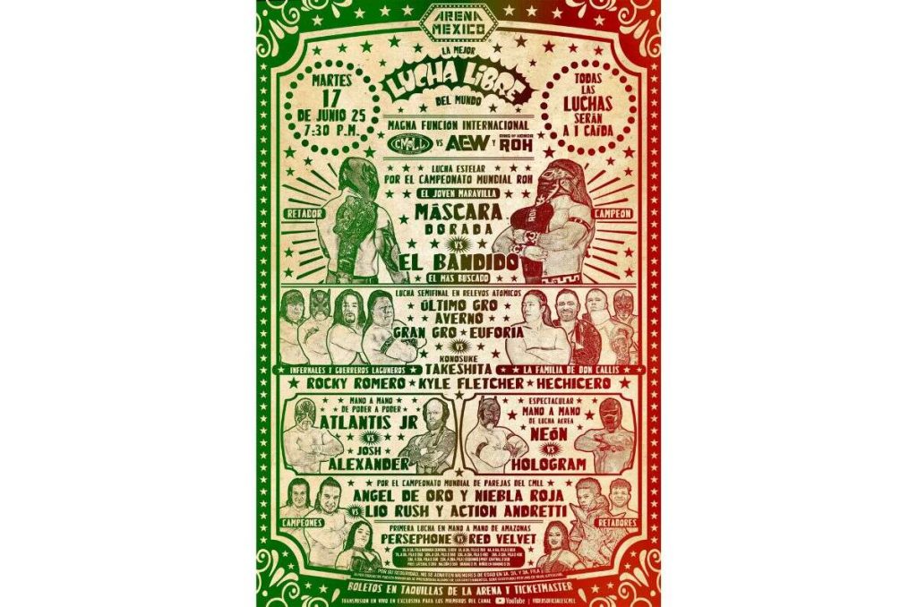 CMLL vs AEW y ROH cartelera