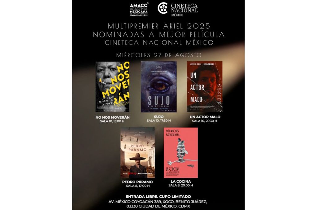 Ariel 2025 nominados a Mejor Pelicula