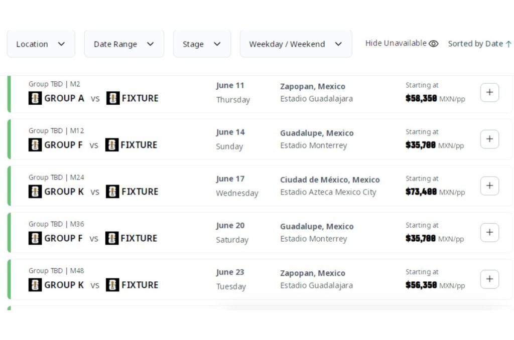 Boletos Hospitality para el Mundial