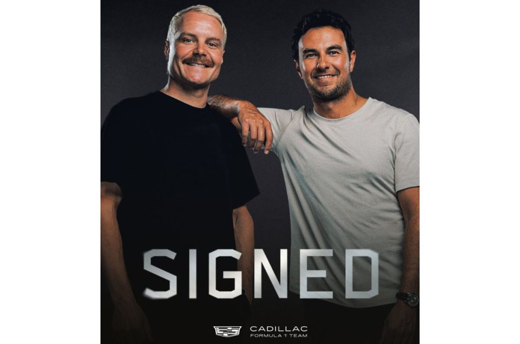 Cadillac confirma a Sergio Pérez y Valtteri Bottas