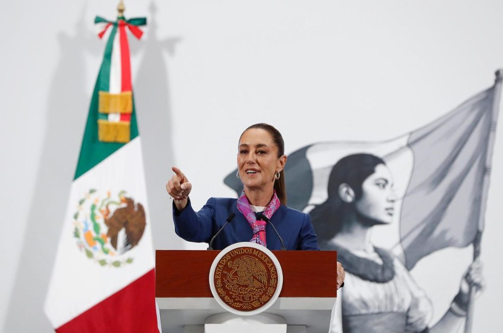 Claudia Sheinbaum en Palacio Nacional