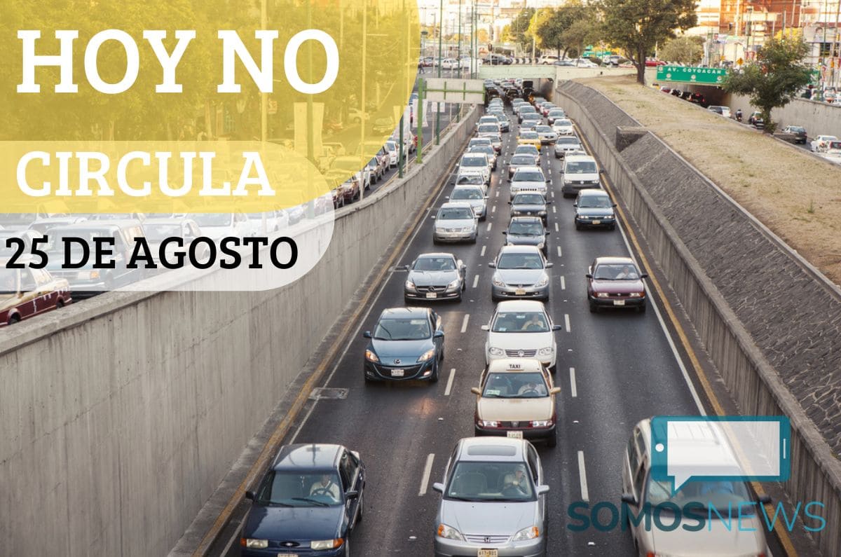 ¡Apaga el auto! Hoy No Circula 25 de agosto ¿Qué vehículos deben descansar?