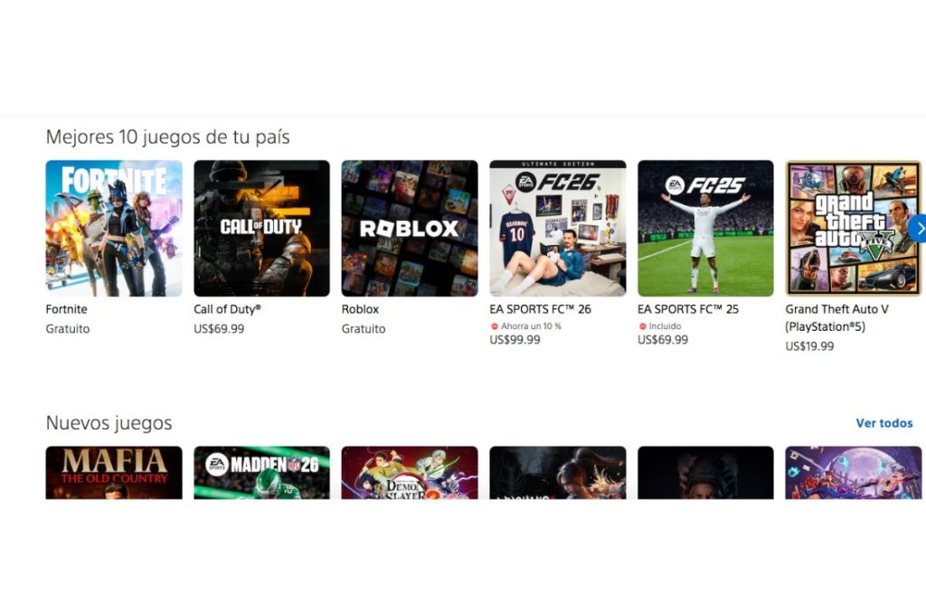 Precios en linea actuales