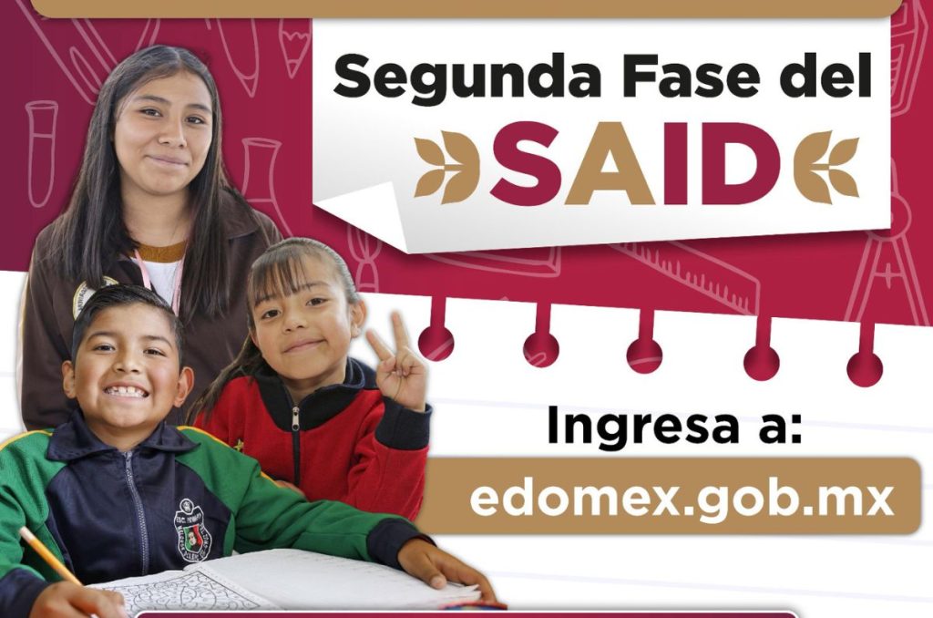 SAID Edomex lanza segunda fase de inscripcion