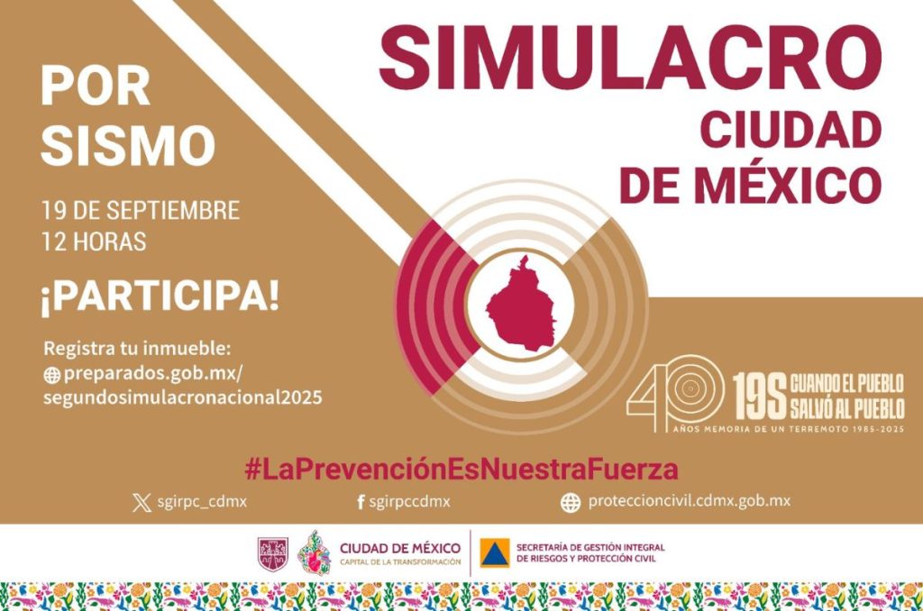 Simulacro de septiembre en la CDMX