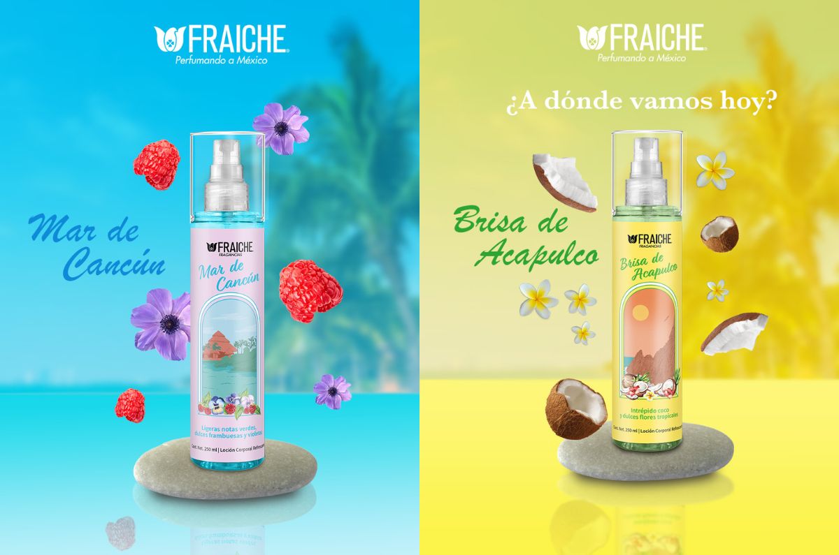 Nuevas fragancias Fraiche: aromas de playas mexicanas y cómo hacer que duren en el calor