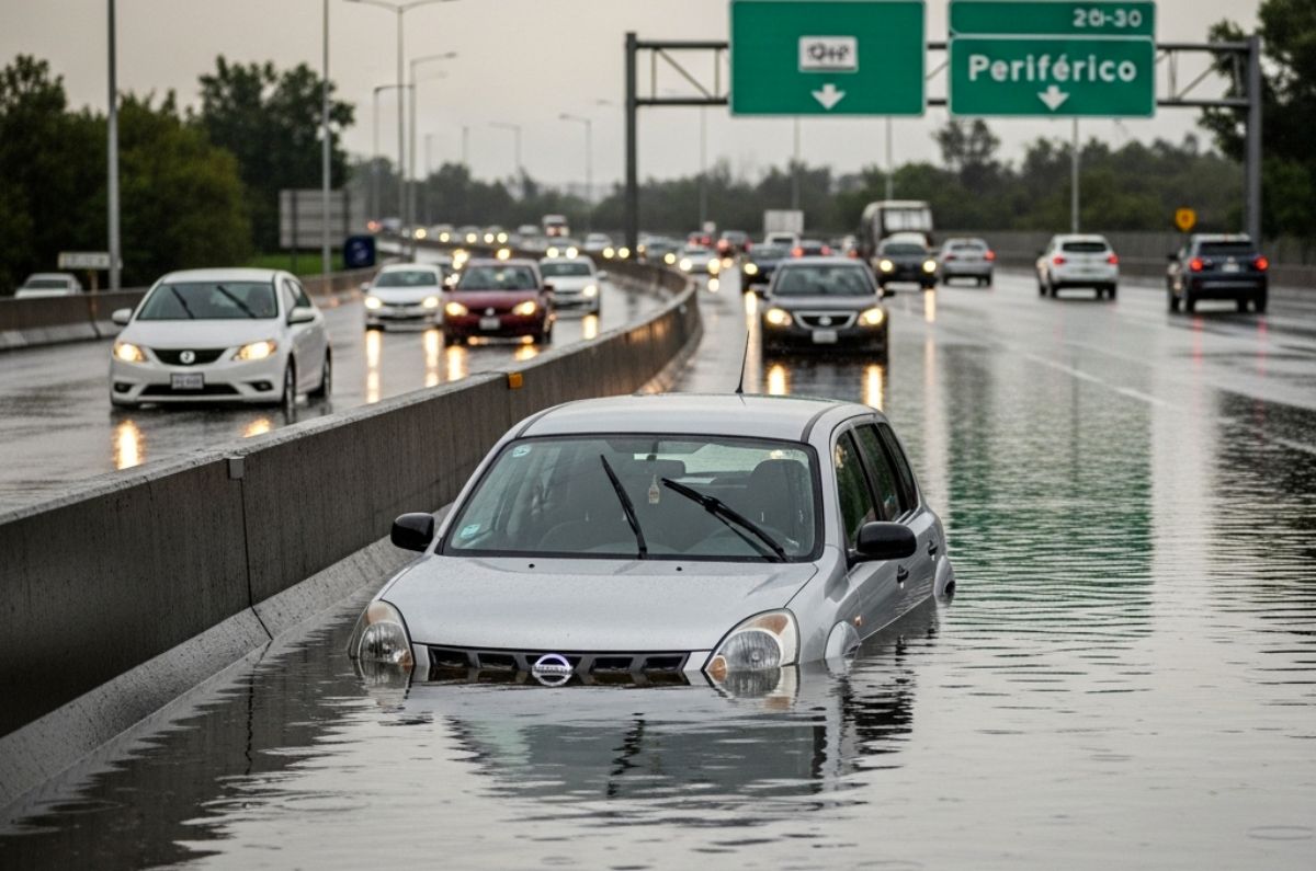 Tu coche se inundó: lo que NO debes hacer para evitar daños graves al motor