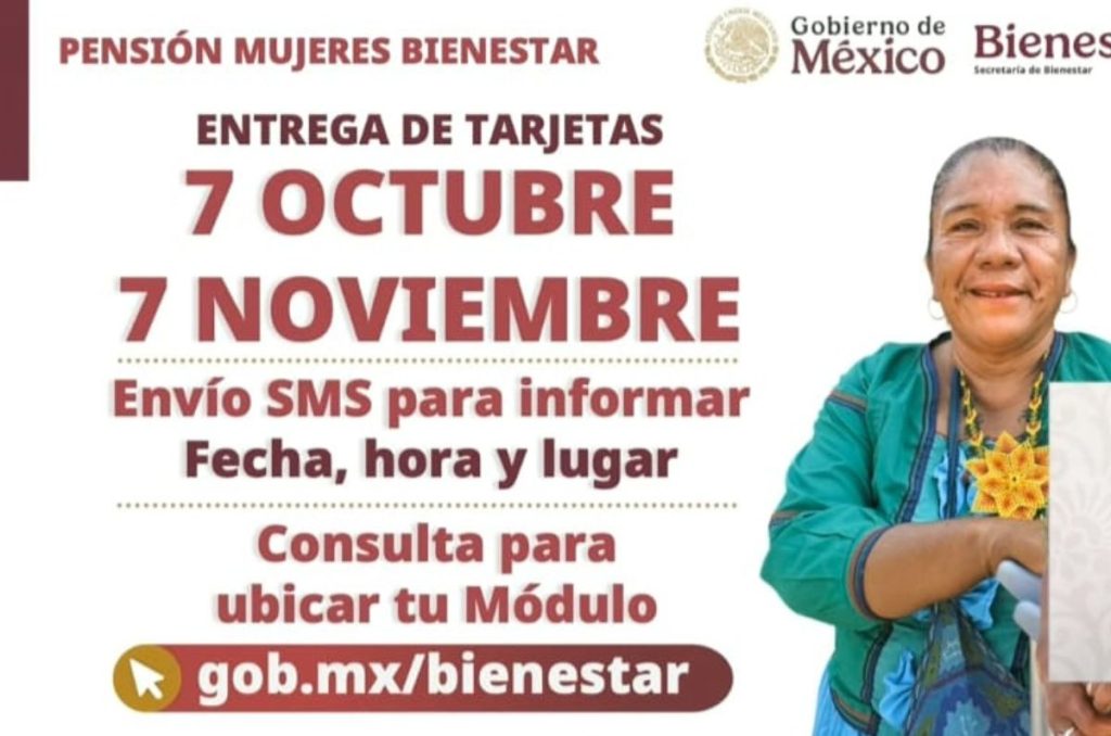 Fechas de entrega de Tarjetas del Bienestar
