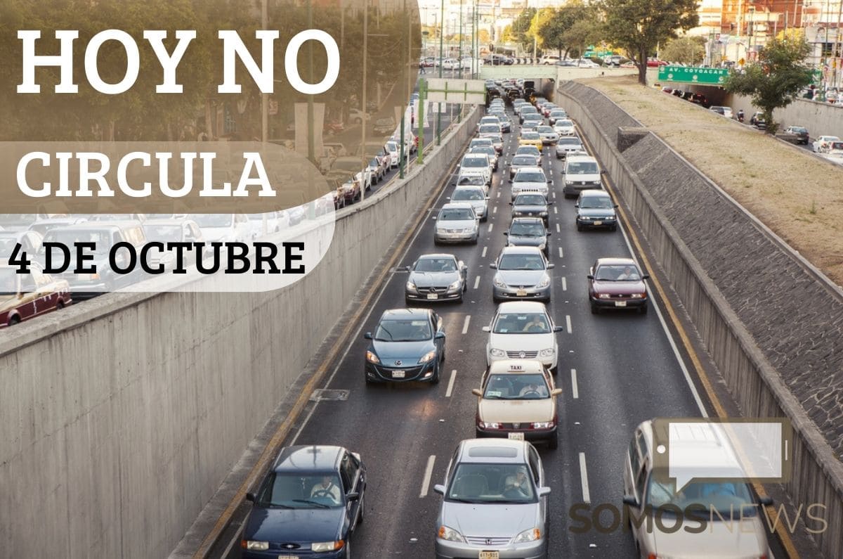 ¡Apaga el auto! Hoy No Circula Sabatino del 4 de octubre