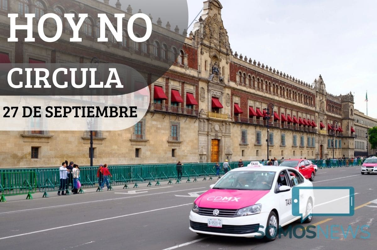 Fin de semana sin auto: Así será el Hoy No Circula Sabatino este 27 de septiembre