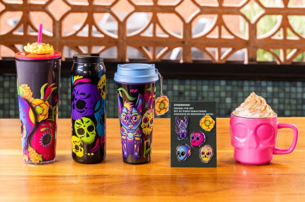 Starbucks lanza coleccion de Dia de Muertos