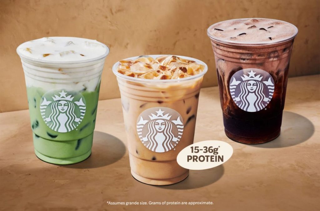 Starbucks lanza su nueva línea de bebidas proteicas a partir del 29 de septiembre. Incluye lattes y espumas frías con hasta 36 gramos de proteína por bebida grande. Conoce los sabores, precios y cómo personalizar tu orden.