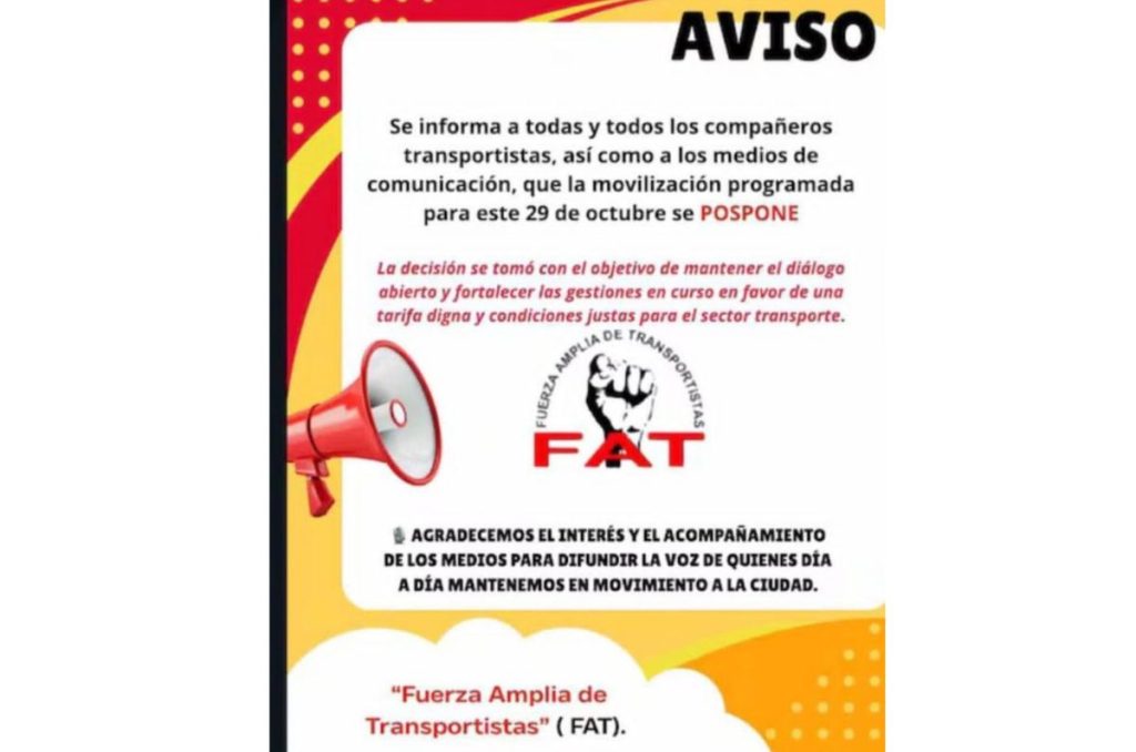 Megabloqueo de transportistas cancelado