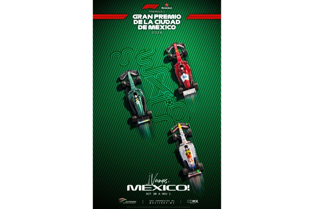 Poster oficial del GP de Mexico 2026