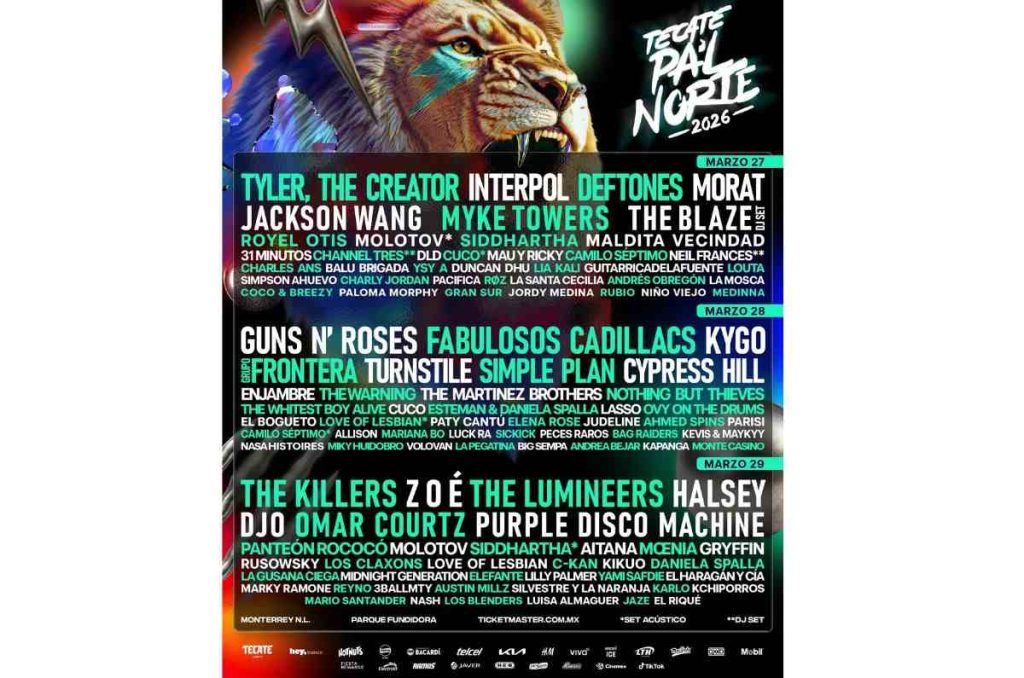 Lineup del Pal Norte 2026