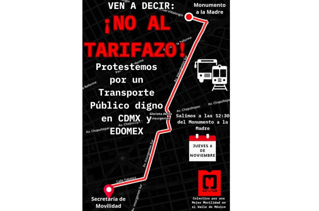 Marcha en CDMX para el 6 de noviembre