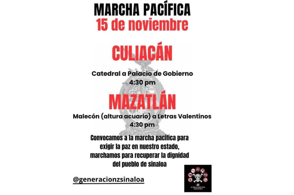 Marchas convocadas en Sinaloa