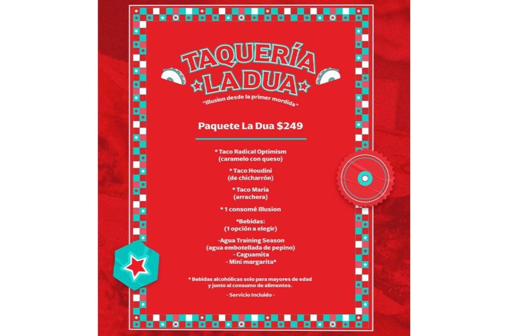 Tacos de Dua Lipa en CDMX