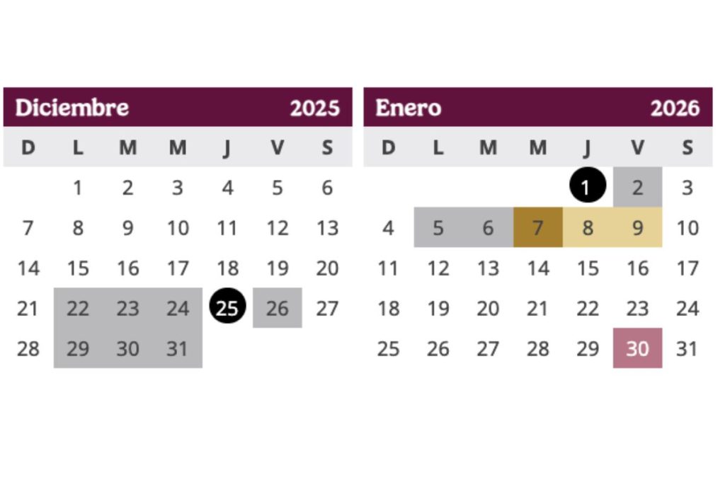 Vacaciones de la SEP para diciembre