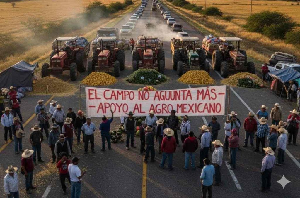 CDMX se prepara para un megabloqueo: agricultores protestan contra nueva Ley de Aguas