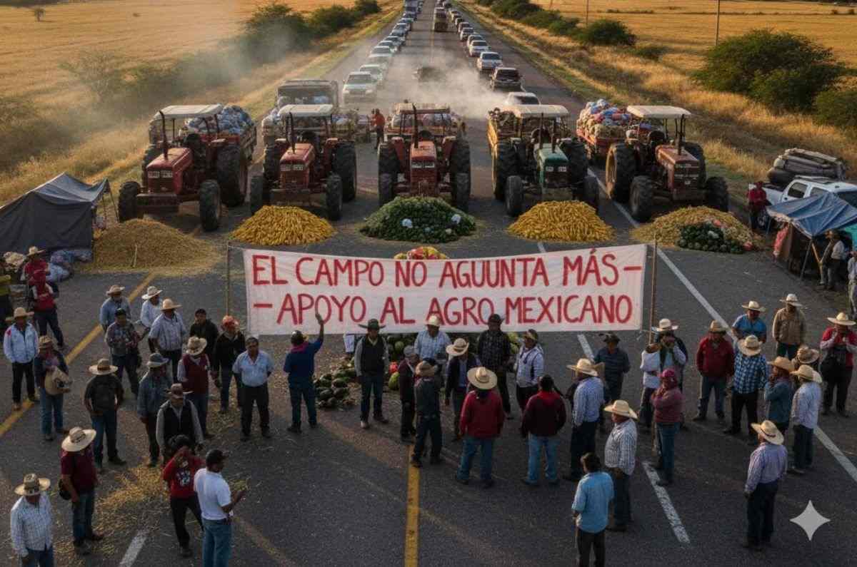 CDMX se prepara para un megabloqueo: agricultores protestan contra nueva Ley de Aguas