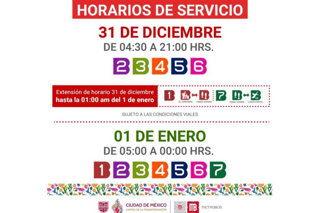 Horario del Metrobus