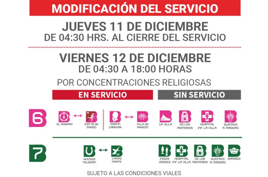 Metrobus cambia sus horarios