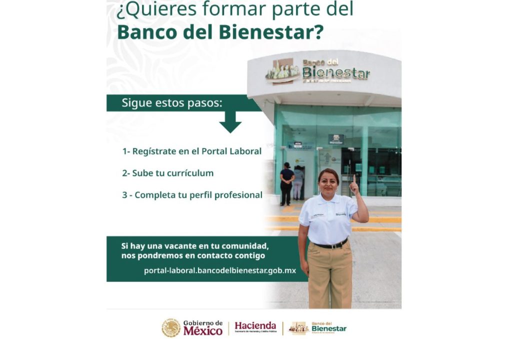 Portal de empleo del Banco del Bienestar
