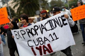 Manifestantes en Ciudad de México denuncian desalojos acelerados por el Mundial