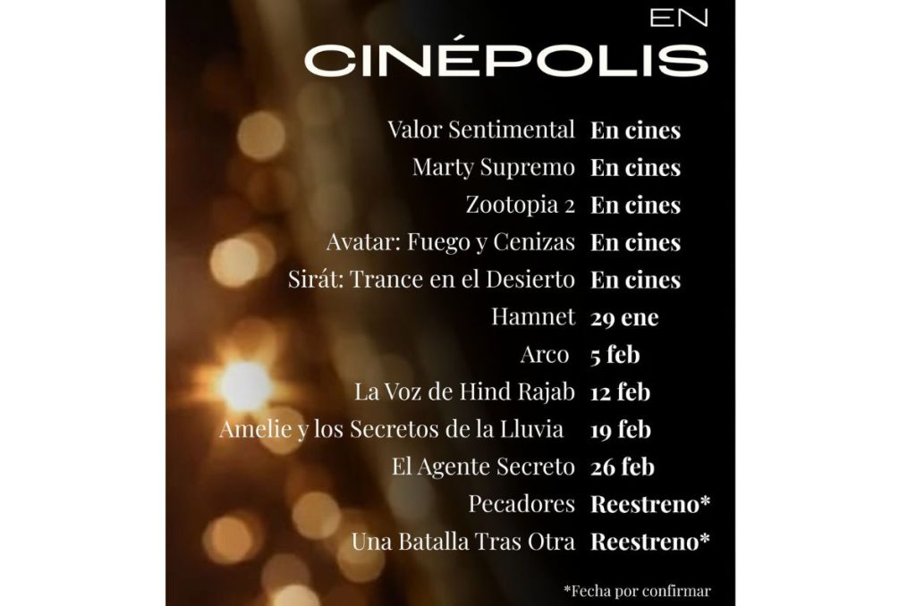 Cartelera Cinépolis