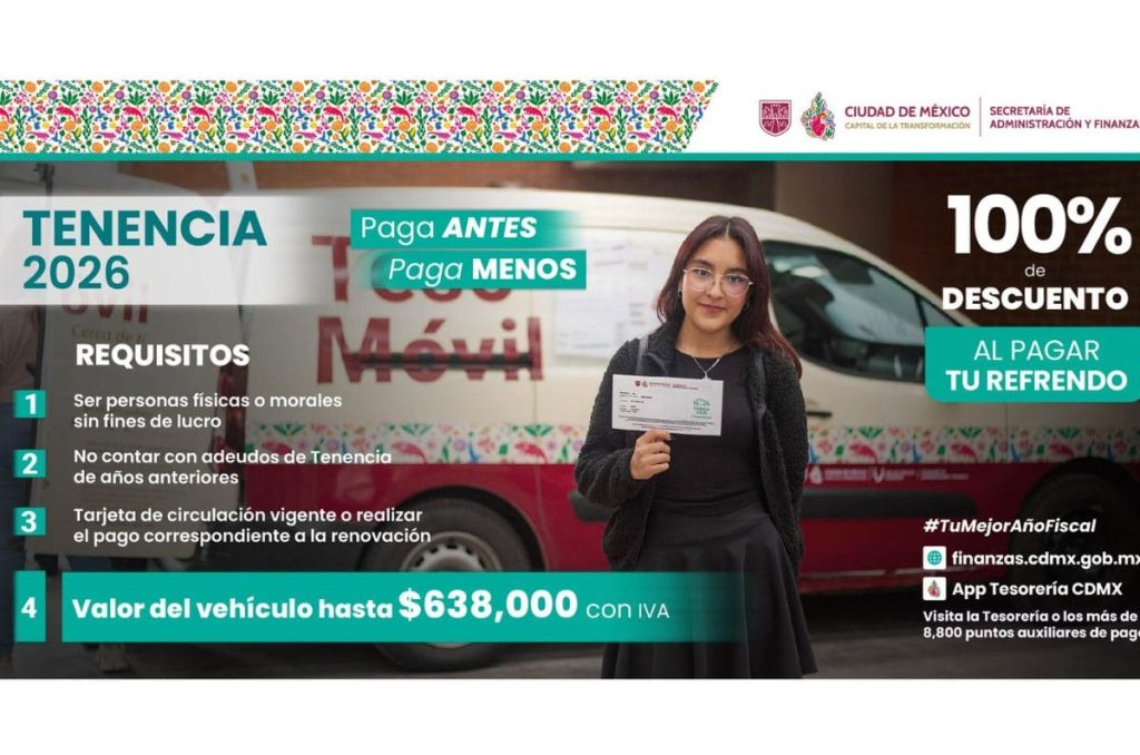 Descuentos tenencia CDMX