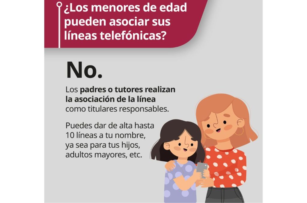 No hay registro para menores de edad