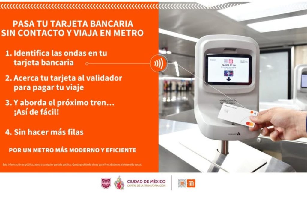 Formas de pago en el Metro CDMX