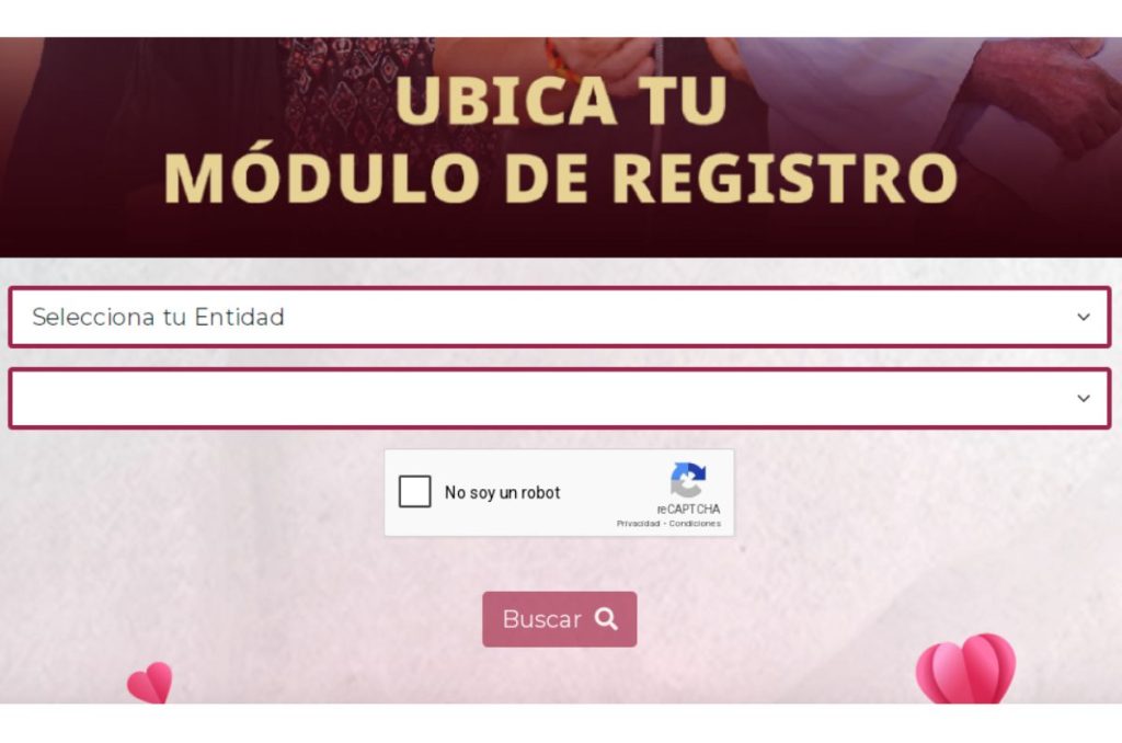 Módulos del Bienestar para registro
