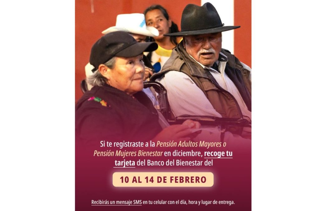 La Secretaría de Bienestar abrirá del 16 al 22 de febrero un nuevo registro presencial para la Pensión Mujeres Bienestar y la Pensión del Bienestar 65 años. Te explicamos calendario, requisitos y cómo pedir visita domiciliaria.