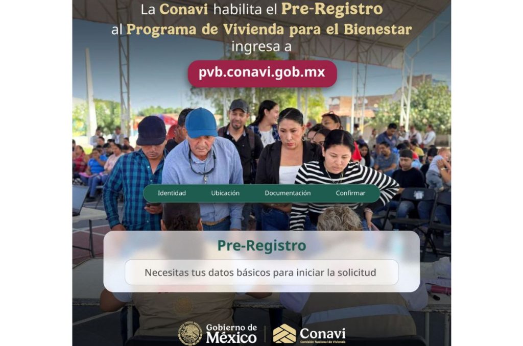 Pre registro Conavi a Vivienda para el Bienestar