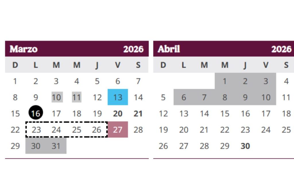 Vacaciones de Semana Santa