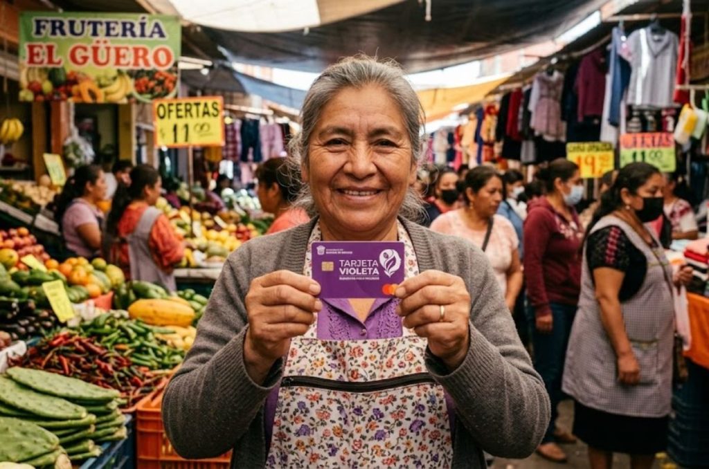 ¿Quieres $15,600 al año? Tarjeta Violeta del Bienestar anuncia registro en 3 estados de México