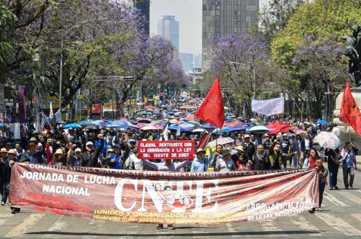 En tercer día de plantón, CNTE anuncia nuevas manifestaciones: Estas son las vialidades afectadas